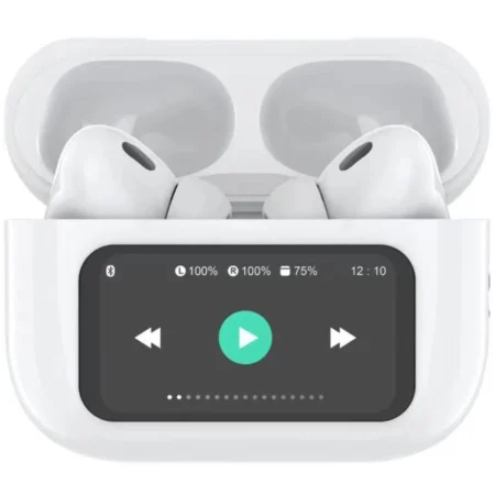 Celly SoundLED Bluetooth-headset med LED-display - Vit